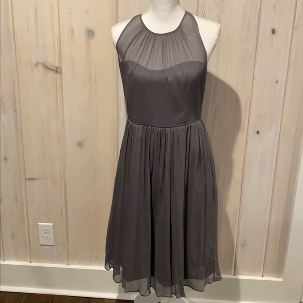 J. Crew Gray Bridesmaid Dress
